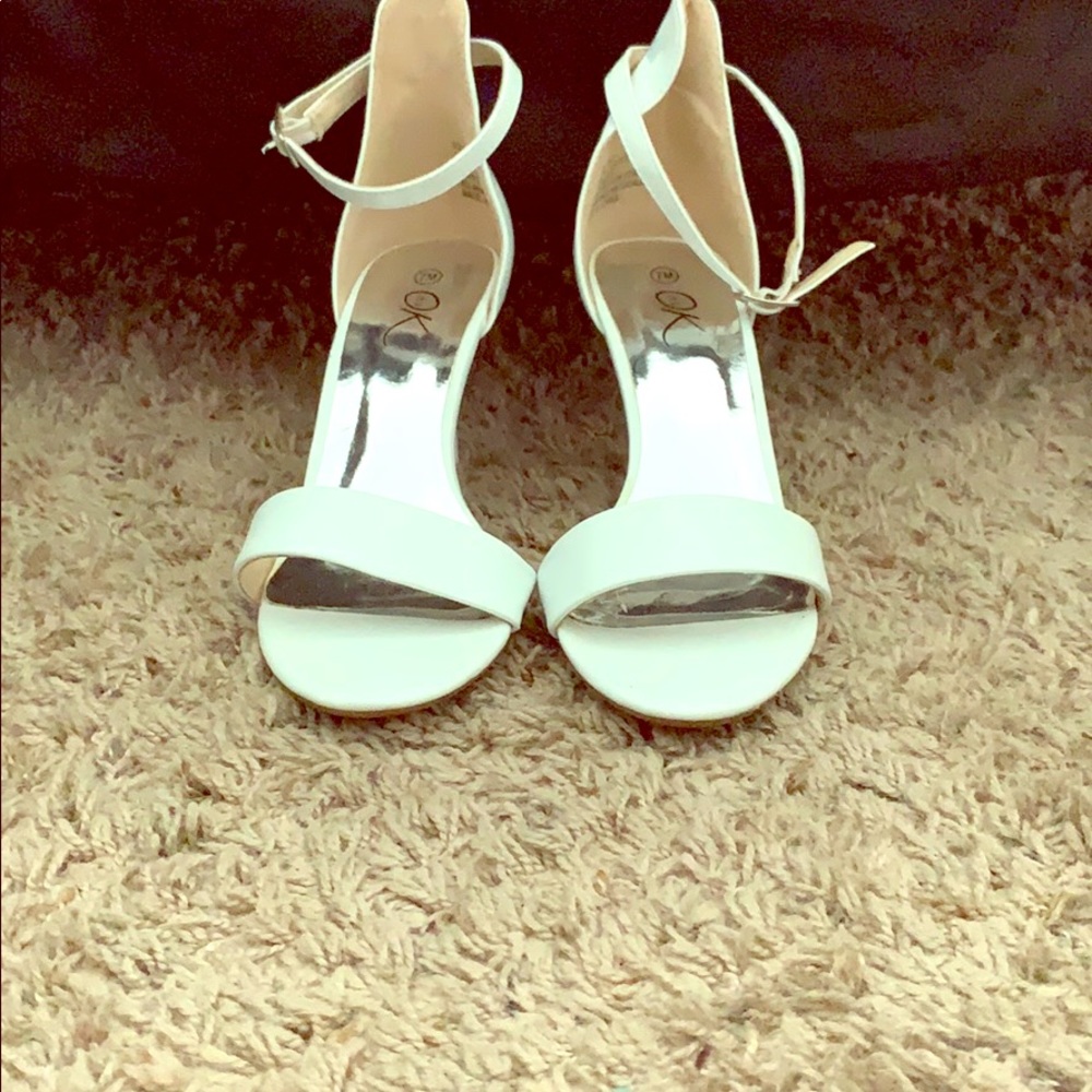 White Heeled Sandals
